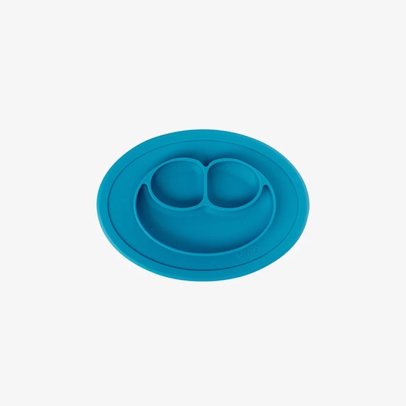 RESERVED! EZPZ Red Blue Baby Toddler Feeding Mini Mat Rubber Plate Placemat - Picture 3 of 5
